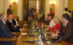 12 July 2013  The National Assembly delegation to the OSCE PA meets with Montenegrin Parliament Speaker Ranko Krivokapic.